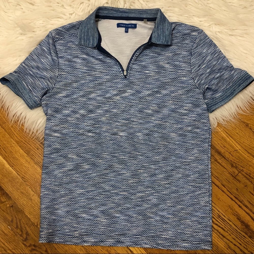 Vince Camuto Slim Fit Mesh Polo